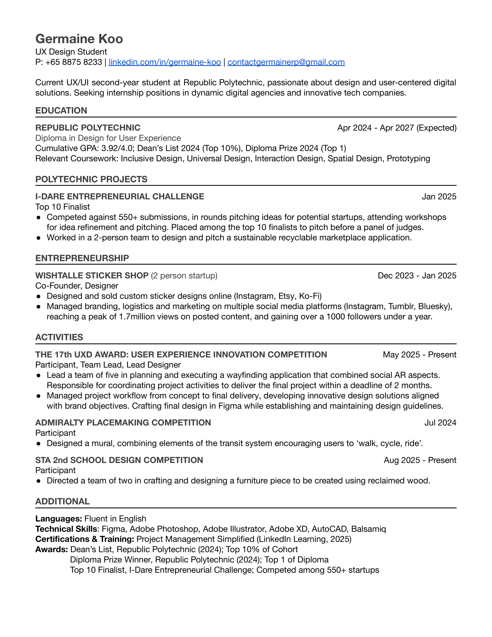 General Resume